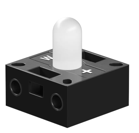 LED white assembled 9V 0,01A