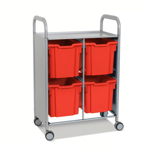 Callero Plus Double Trolley 4 Jumbo Trays