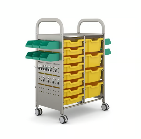 Callero STEAM Double Trolley 8 Shallow & 4 Deep Trays