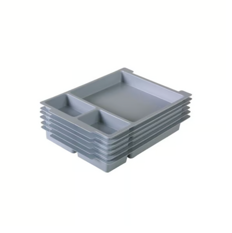 Standard Shallow Moulded Insert 1 Large 2 Small Sections - pack of 6