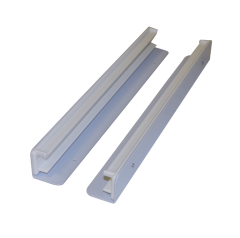 Standard Top Fixing White Runner 12mm Drop - pack of 12 (pairs)