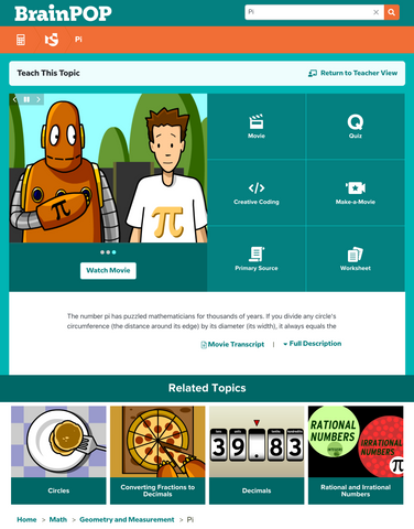 Maths @BrainPOP.com