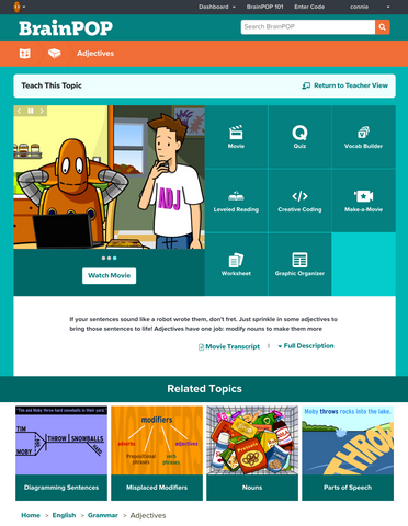 English @BrainPOP.com