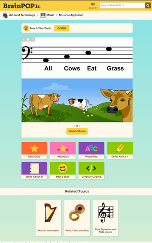 Art and Music @ BrainPOP Jr.