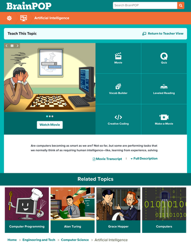 Computing @BrainPOP.com