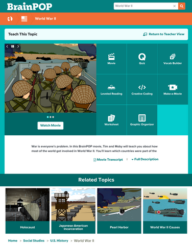 History and Culture @BrainPOP.com