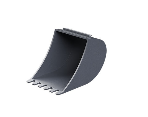 Dredger bucket, silver /red