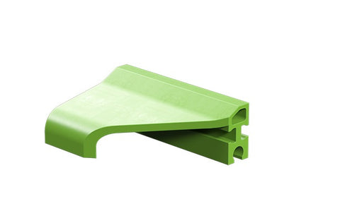 Right side panel, silver/ green/ yellow