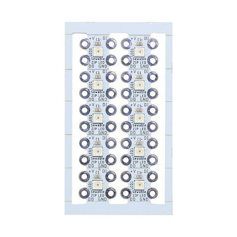 Electro-Fashion Sewable ZIP LED, pack of 10
