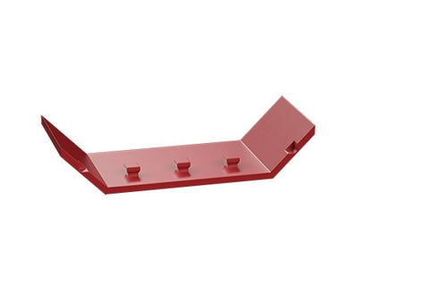 Mudguard with pins, red