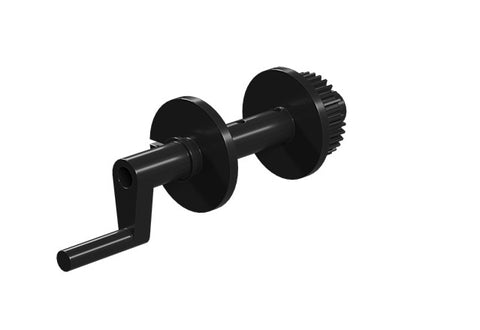 Cable winch drum, black