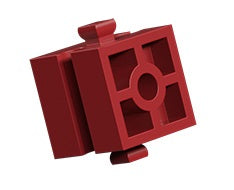 Building block 15 with bore, red
