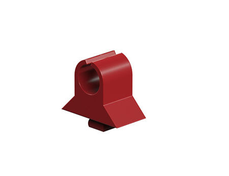 Reed contact and cable clamp, red