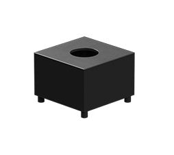 Masking light cap, hole 6.0, black