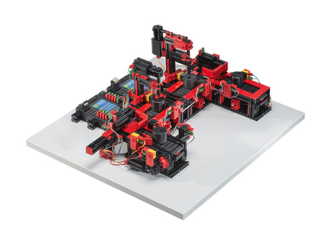 Indexed line with two machining stations, 24V