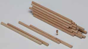Beech rods (200 pcs)