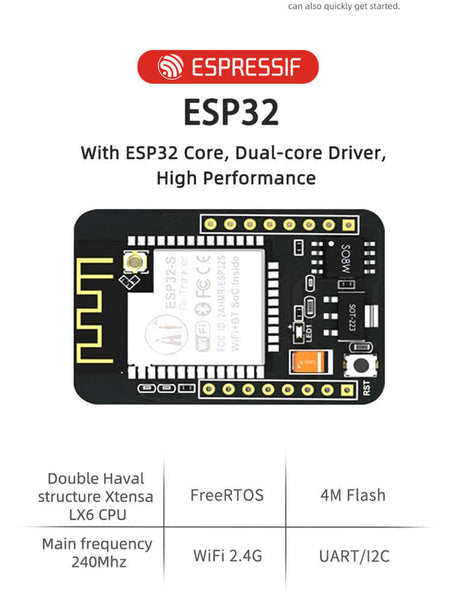 Corgi Intelligent Quadruped Bionic Robot Dog (ESP32 ,12 DOF)