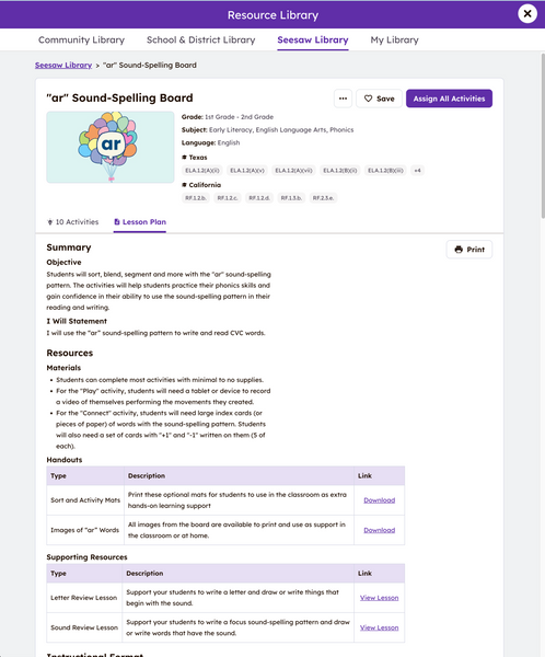 Seesaw Instruction and Insights