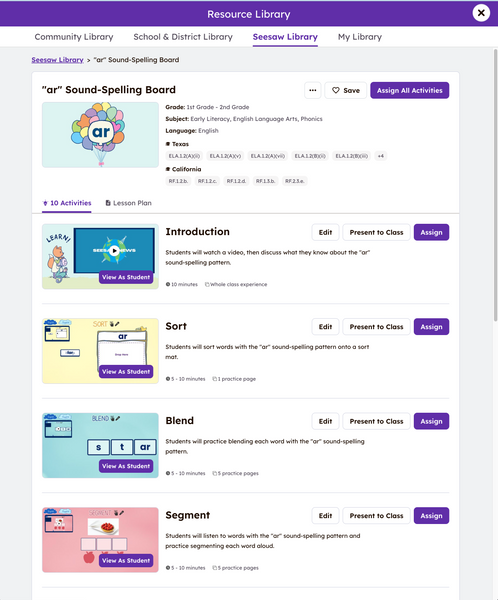 Seesaw Instruction and Insights