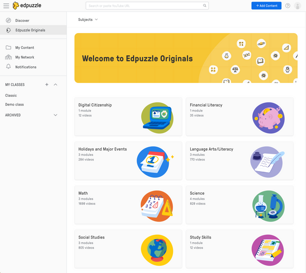 Edpuzzle Pro - interactive video lessons