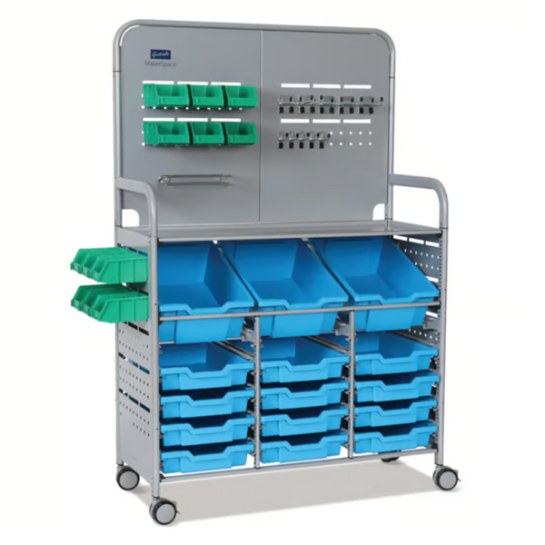 Callero  MakerSpace Trolley 3 Deep & 12 Shallow Trays