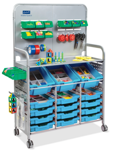 Callero  MakerSpace Trolley 3 Deep & 12 Shallow Trays