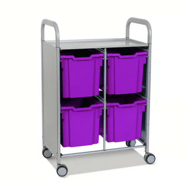 Callero Plus Double Trolley 4 Jumbo Trays