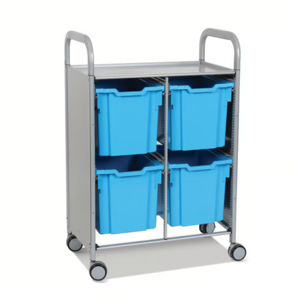 Callero Plus Double Trolley 4 Jumbo Trays