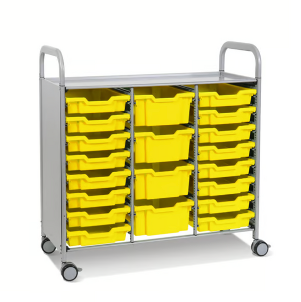 Callero Plus Treble Trolley 16 Shallow & 4 Deep Trays