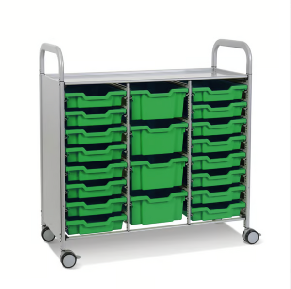 Callero Plus Treble Trolley 16 Shallow & 4 Deep Trays