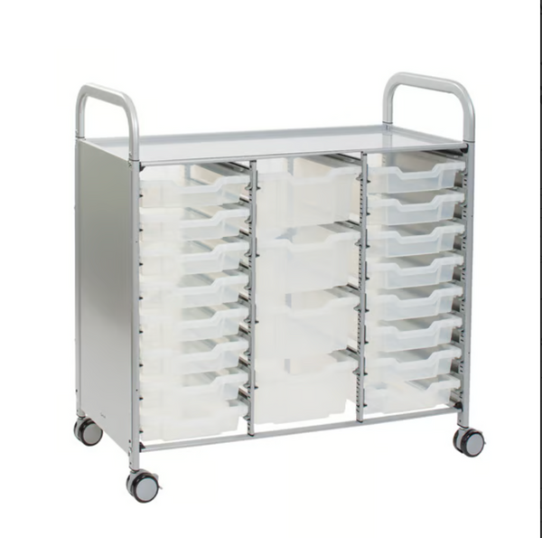 Callero Plus Treble Trolley 16 Shallow & 4 Deep Trays