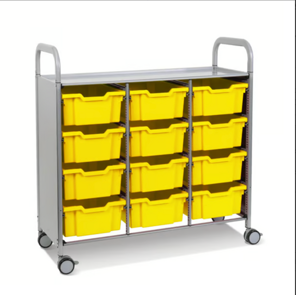 Callero Plus Treble Trolley 12 Deep Trays