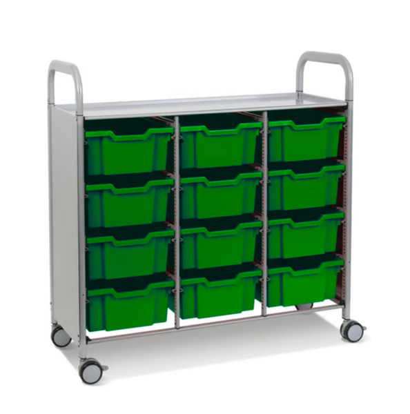 Callero Plus Treble Trolley 12 Deep Trays