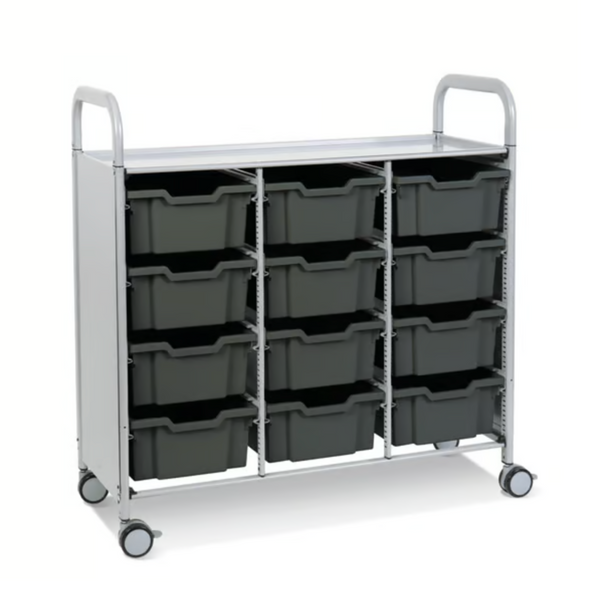 Callero Plus Treble Trolley 12 Deep Trays
