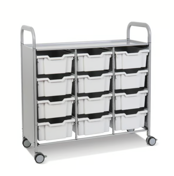 Callero Plus Treble Trolley 12 Deep Trays