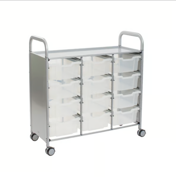 Callero Plus Treble Trolley 12 Deep Trays