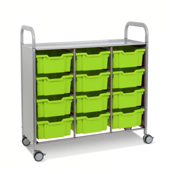 Callero Plus Treble Trolley 12 Deep Trays