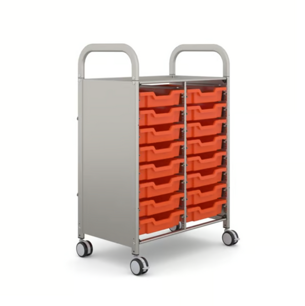 Callero Plus Double Trolley 16 Shallow Trays