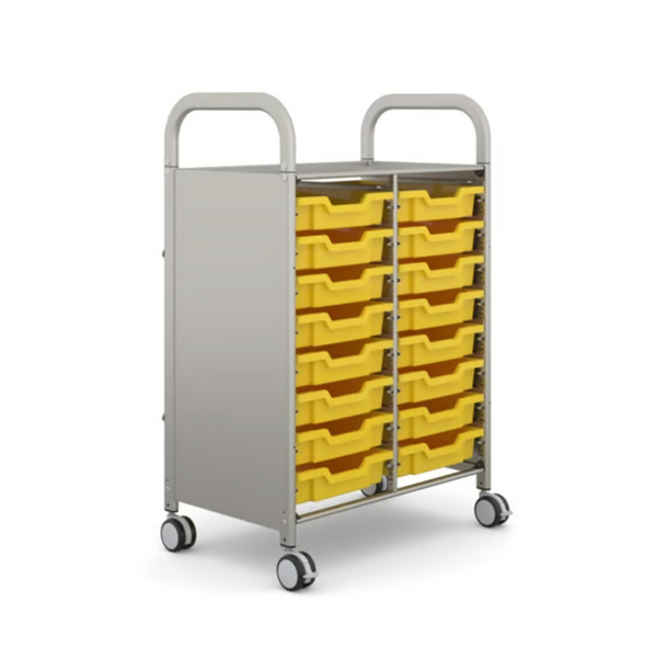 Callero Plus Double Trolley 16 Shallow Trays