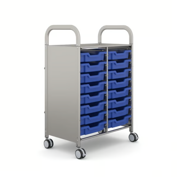Callero Plus Double Trolley 16 Shallow Trays