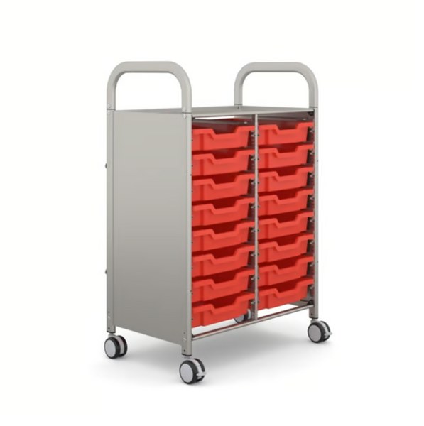 Callero Plus Double Trolley 16 Shallow Trays