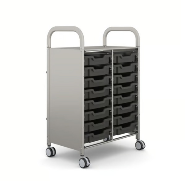 Callero Plus Double Trolley 16 Shallow Trays
