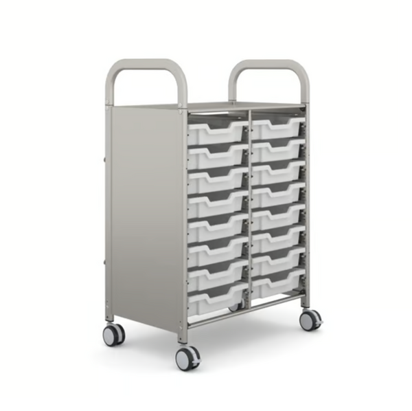 Callero Plus Double Trolley 16 Shallow Trays
