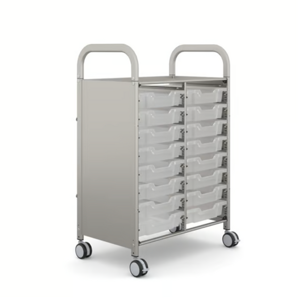 Callero Plus Double Trolley 16 Shallow Trays