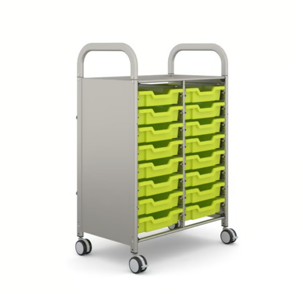 Callero Plus Double Trolley 16 Shallow Trays