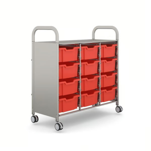 Callero Plus Treble Trolley 12 Deep Trays