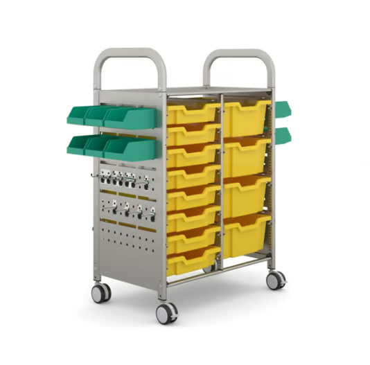 Callero STEAM Double Trolley 8 Shallow & 4 Deep Trays