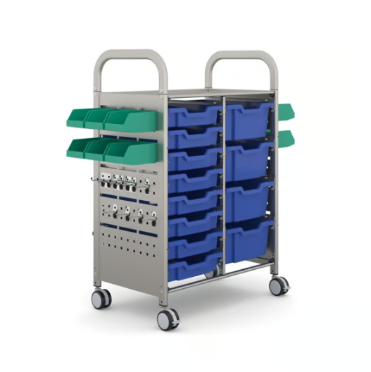 Callero STEAM Double Trolley 8 Shallow & 4 Deep Trays