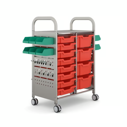Callero STEAM Double Trolley 8 Shallow & 4 Deep Trays