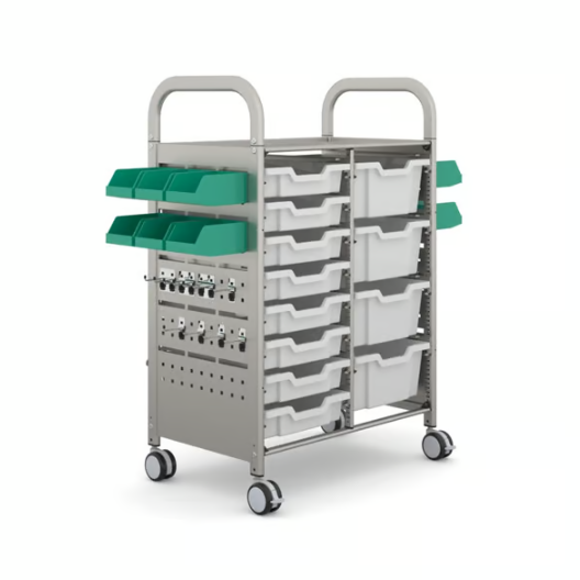 Callero STEAM Double Trolley 8 Shallow & 4 Deep Trays